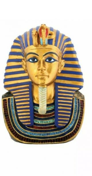 Ancient Egyptian Pharaoh King Tut Burial Mask Mini Figurine Egypt Decoration