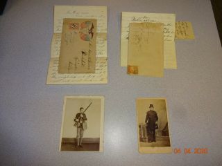 Civil War Soldier & Indian Wars Soldier Paper Photo 