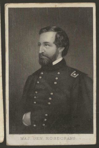 Civil War Cdv Union General William Rosecrans Aa