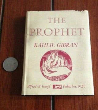 1970 The Prophet By Kahlil Gibran - Hardcover Pocket Book W/ Dust Jacket