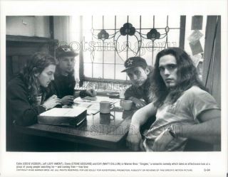 1992 Press Photo Eddie Vedder J Ament Stone Gossard Of Pearl Jam Singles Movie
