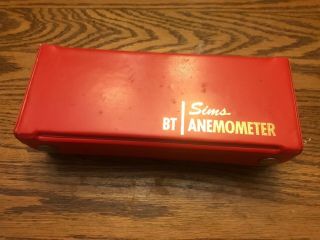 Vintage Sims Bt Anemometer In Case