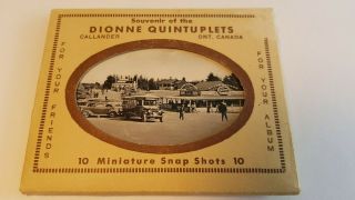 Souvenir Of The Dionne Quintuplets Ont.  Canada 10 Snap Shots 1930s 40s