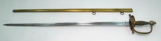 Us Model 1840 Nco Sword/scabbard,  Horstmann/weyersburg German Mfg.