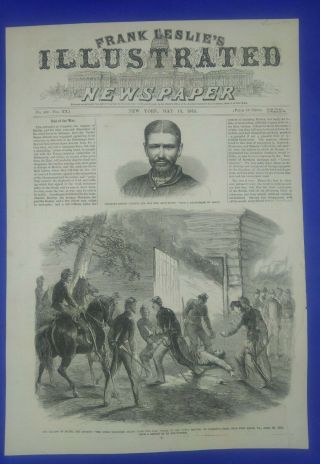 Vintage Print 1865 Capture And Killing Of John Wilkes Booth