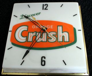Orange Crush Lighted Pam Clock