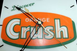 Orange Crush Lighted Pam Clock 2