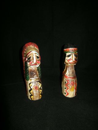 Vintage Indian/native American Salt And Pepper Shakers