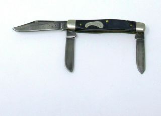 Vintage Frontier Imperial Folding Pocket Knife 4434 Stockman Made In Usa
