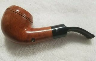 Vintage Mastercraft Briar Smoking Tobacco Pipe ½ Bent Stem Blowfish