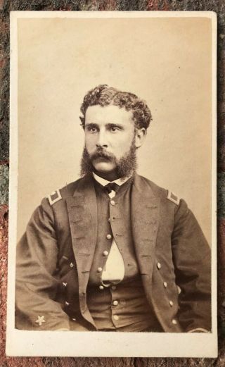 Civil War Cdv Of Us Navy Lt.  Samuel Clarkson Of Uss Galena,  Uss Canonicus