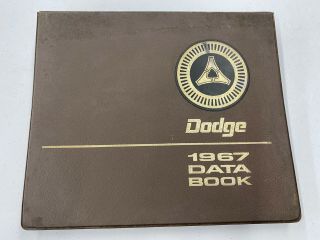 1967 Dodge Data Book Dealer Album Charger Coronet Dart Monaco Polara Wagon Taxi