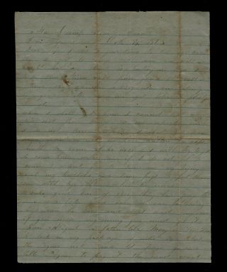 Confederate Civil War Letter - 5th Alabama Infantry At Camp Pollard - Find