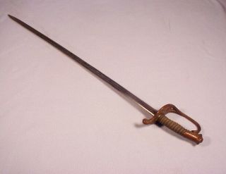 Us Civil War Model 1850 Foot Officers Sword / Horstmann Fine Nr