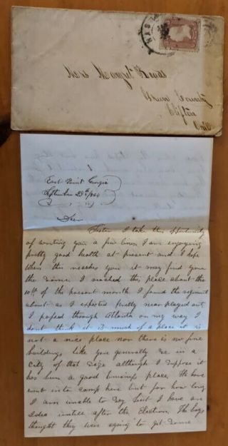 1864 Letter To Soldier Sister From Atlanta About What Is Happening Cxl Nashville