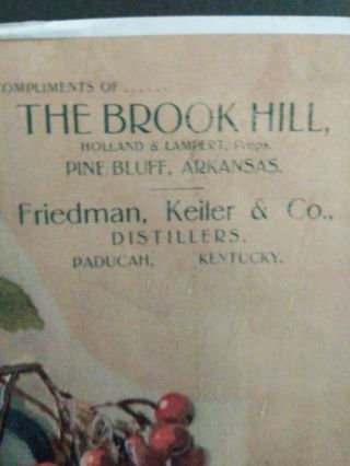 Brook Hill Whiskey Friedman Keiler Distillery Paducah Ky Advertising Sign