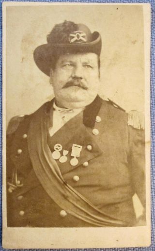 Cdv,  Large Artillery Officer Wearing Corps Badges