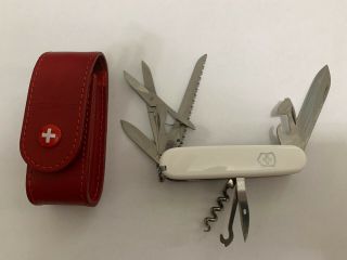 Victorinox Huntsman Swiss Army Knife White With A Case