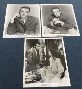 Three Montgomery Clift Elizabeth Taylor In " Raintree County " Mgm Press Photos