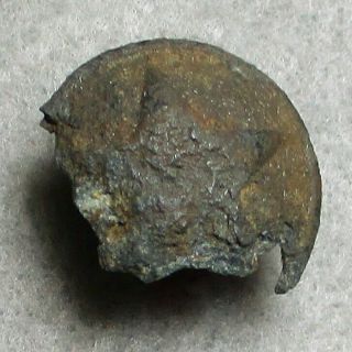 Civil War Relic 1 Pc.  Partial Texas Button,  Made By T.  Miller Of Houston