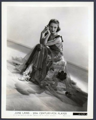 June Lang Sexy Actress 1937 Vintage Orig Photo 8x10