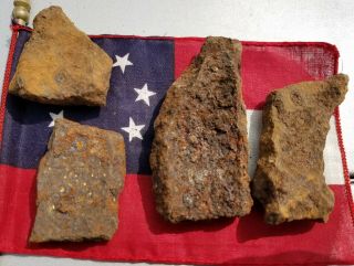 Dug Civil War Confederate Read Artillery Shell Fragments Cold Harbor Va