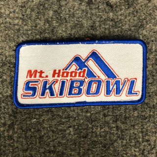 Vintage Mt.  Hood Skibowl 4” Embroidered Oregon Ski Resort Patch In Euc