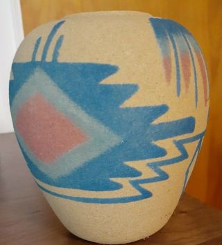 Southwest Indian Art,  Ltd.  Navajo Sand Vase