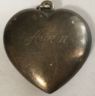 Rare Vintage Estate Sterling Silver 925 Tiffany & Co Heart Pendant As9
