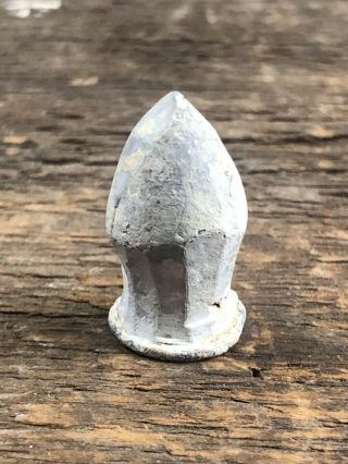 Civil War Dug Chess Piece Carved Whittled Bullet Recovered At Kennesaw Mnt Ga