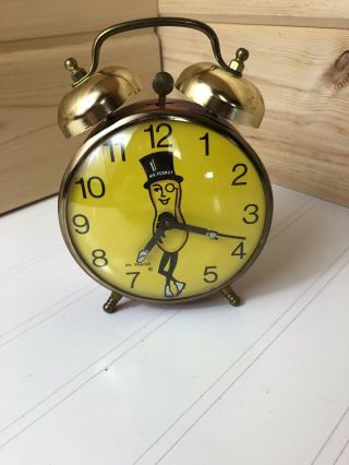 Vintage Planters Peanut Mr Peanut Alarm Clock