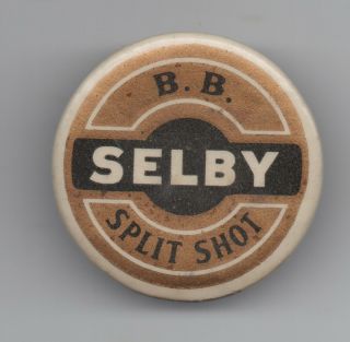 1920s Advertising Container For Selby B.  B.  Split Shot