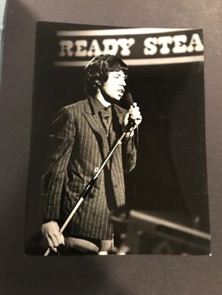 Vintage Press Photo 6” X 8” Of Mick Jagger The Rolling Stones