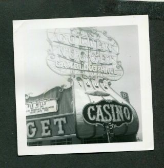 Vintage Photo Golden Nugget Gambling Hall Casino Las Vegas Sign Nv 412155
