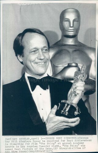 1974 Photo George Roy Hill Actor Oscar Winner Best Achievement Director Film