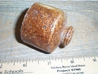 Vicksburg Civil War Dug relic Soldiers Camp Clay Pottery INK Bottle CRUDE 3