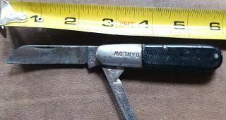 Vintage Barlow Kutmaster Utica N.  Y.  2 Blade Pocket Knife