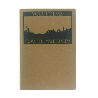 Vintage 1919 War Poems From The Yale Review Wwi World War I Great War Hardcover