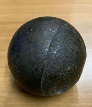 Antique Vintage Falconet Cannon Ball 2” Inch & 1.  4 Pounds