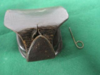 Civil War Leather Percussion Cap Pouch With Nipple Pick Sickles & Co