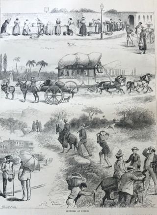 Sketches At Hyeres.  Harper’s 1878.