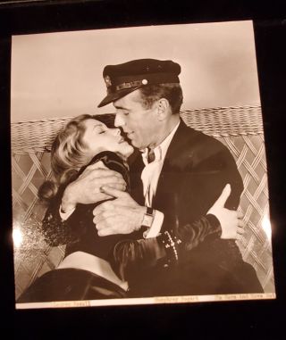 Vintage B & W Movie Photo Lauren Bacall & Humphrey Bogart To Have And Have Not