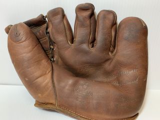 Vintage Chico Carrasquel Nokona Baseball Glove Model G32 3