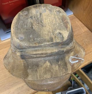 Rare Civil War Wooden Hat Kepi Mold Empire Hat Company York