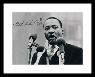 Martin Luther King Jr 8x10 Signed Photo Mlk Autographed Civil Rights Picture