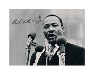 Martin Luther King Jr 8x10 Signed Photo MLK Autographed Civil Rights Picture 2