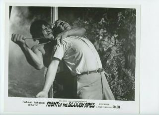 8 X 10 Photo Night Of The Bloody Apes 1972 Horror Film