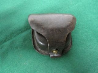 Civil War Leather Percussion Cap Pouch With Nipple Pick York Maker