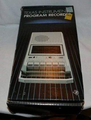 Vintage Texas Instruments Ti Cassette Program Recorder Php - 2700 Complete
