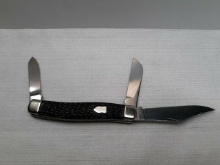 Knife,  Vintage,  Sabre,  Ireland,  3 Blade Stock.  Black Handle